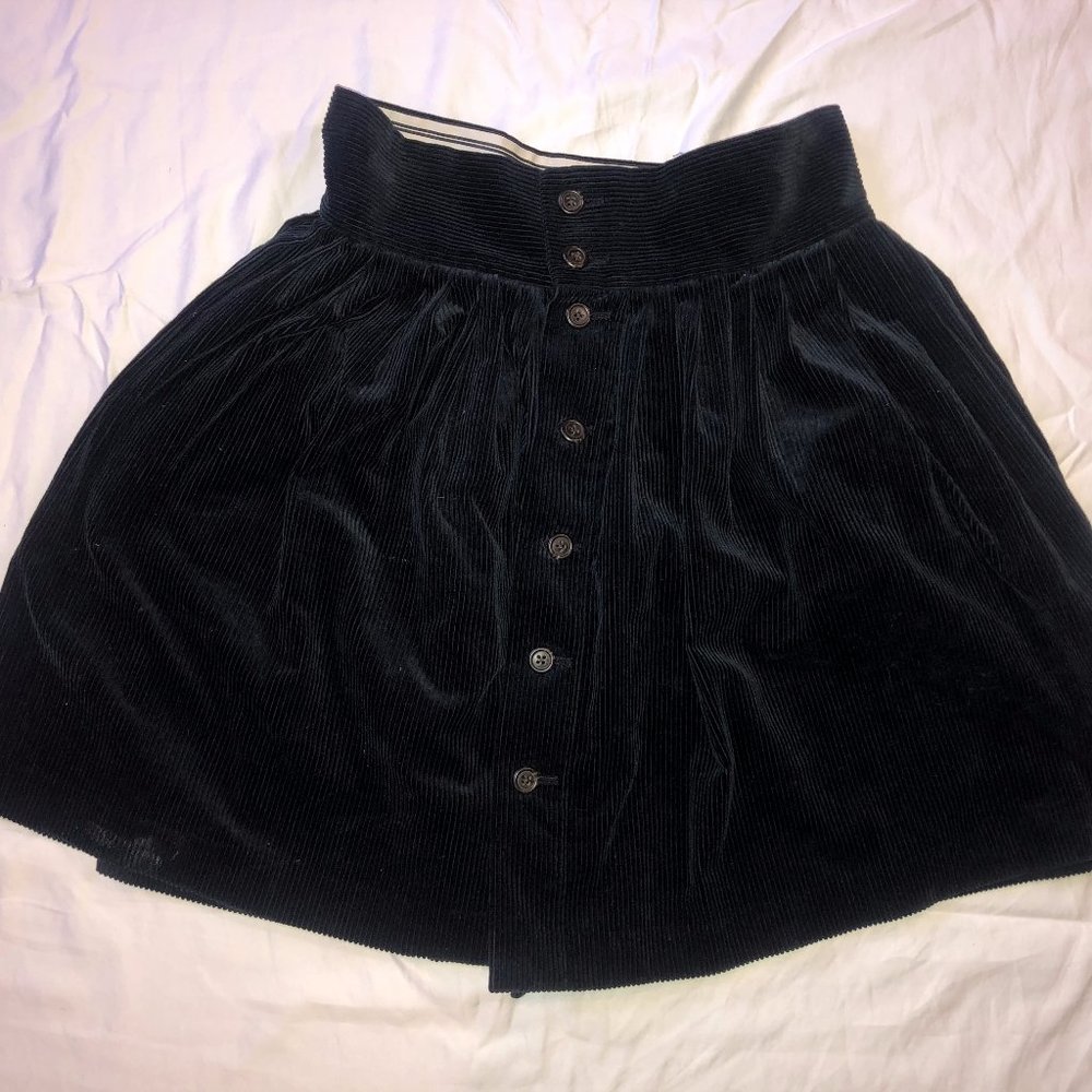 Ralph Lauren RUGBY High Waist Navy Corduroy Skirt